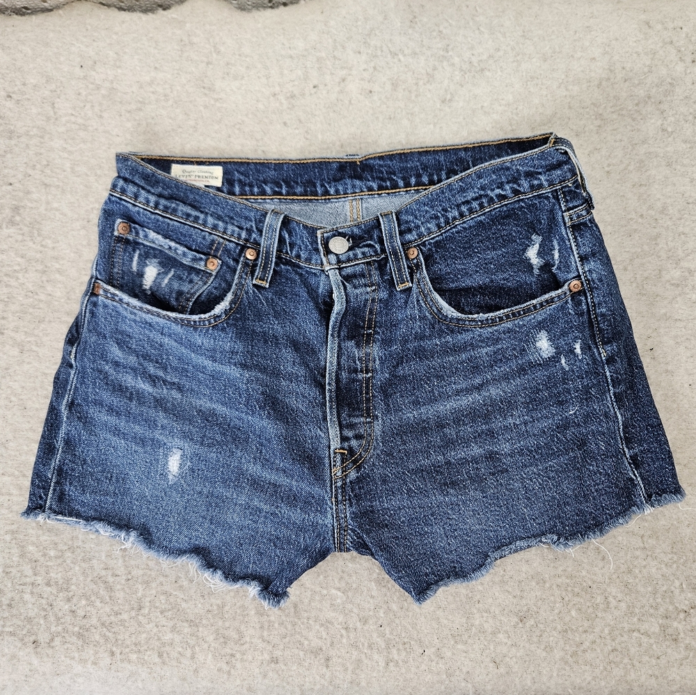 Levi's 501 Cut Off Jean Short Shorts Size 30
